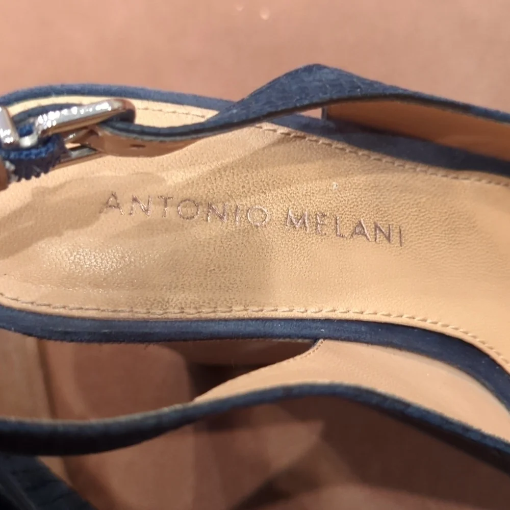 Antonio Melani Women's Leather Wedge Heel Size 6.5